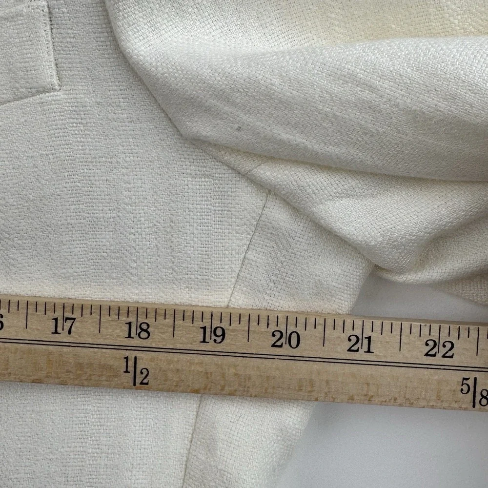 Todd Snyder Linen Sutton Blazer Mens 40L White Herringbone Beach Wedding NWT